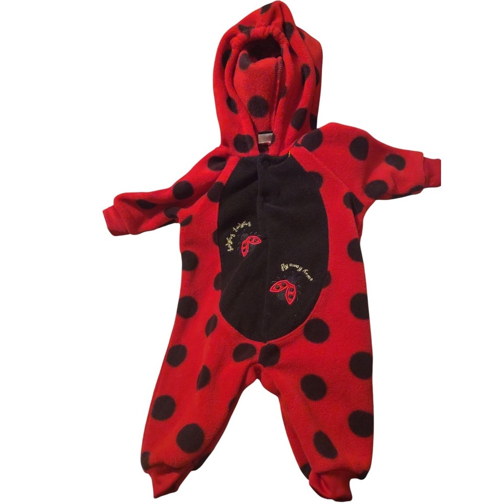 Ladybug Jumper Cozy Outfit 0/3 Months‎ Cute Halloween